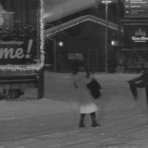 The same frame restored by PhysDNet